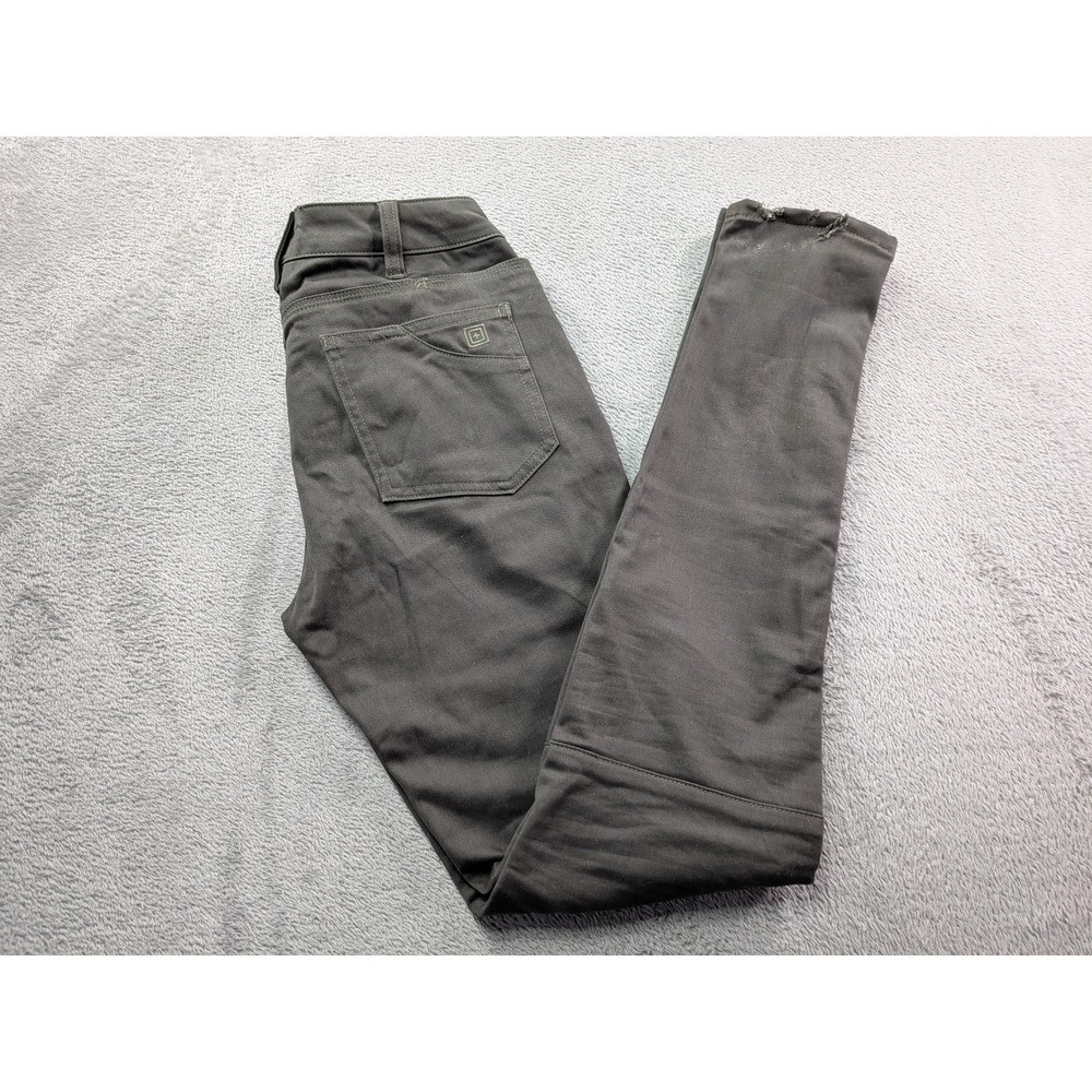 5.11 Tactical Wyldcat Pants Womens 4 Long Olive Green Slim Fit Utility Zippers